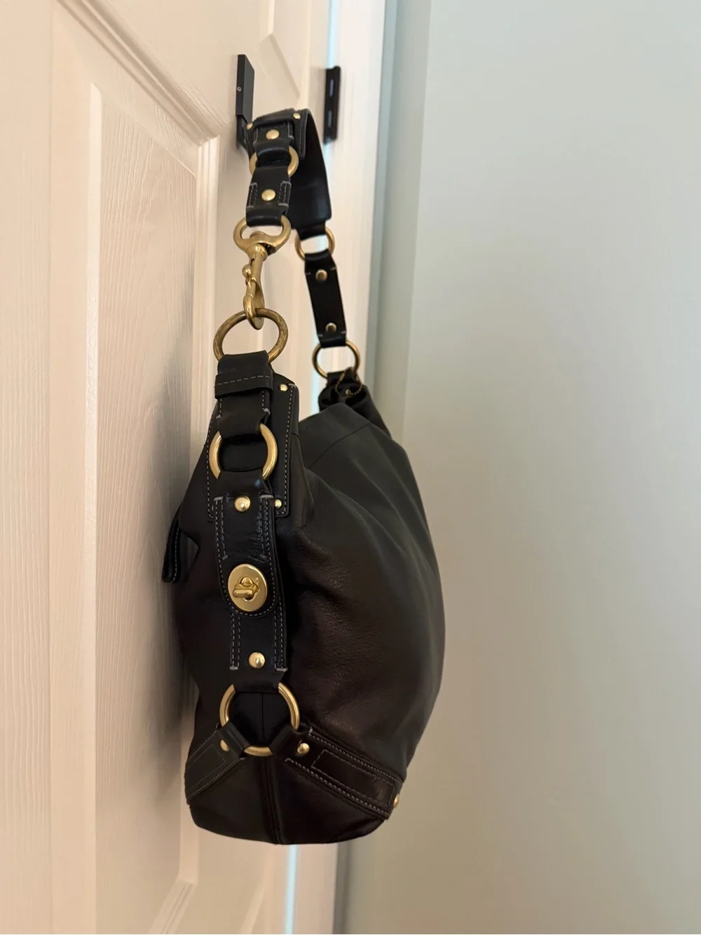 Coach sleek black